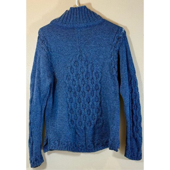 Vintage Irish Cladyknit 100% Pure New Merino Wool Cable Knitted Chunky Sweater S - Picture 3 of 8